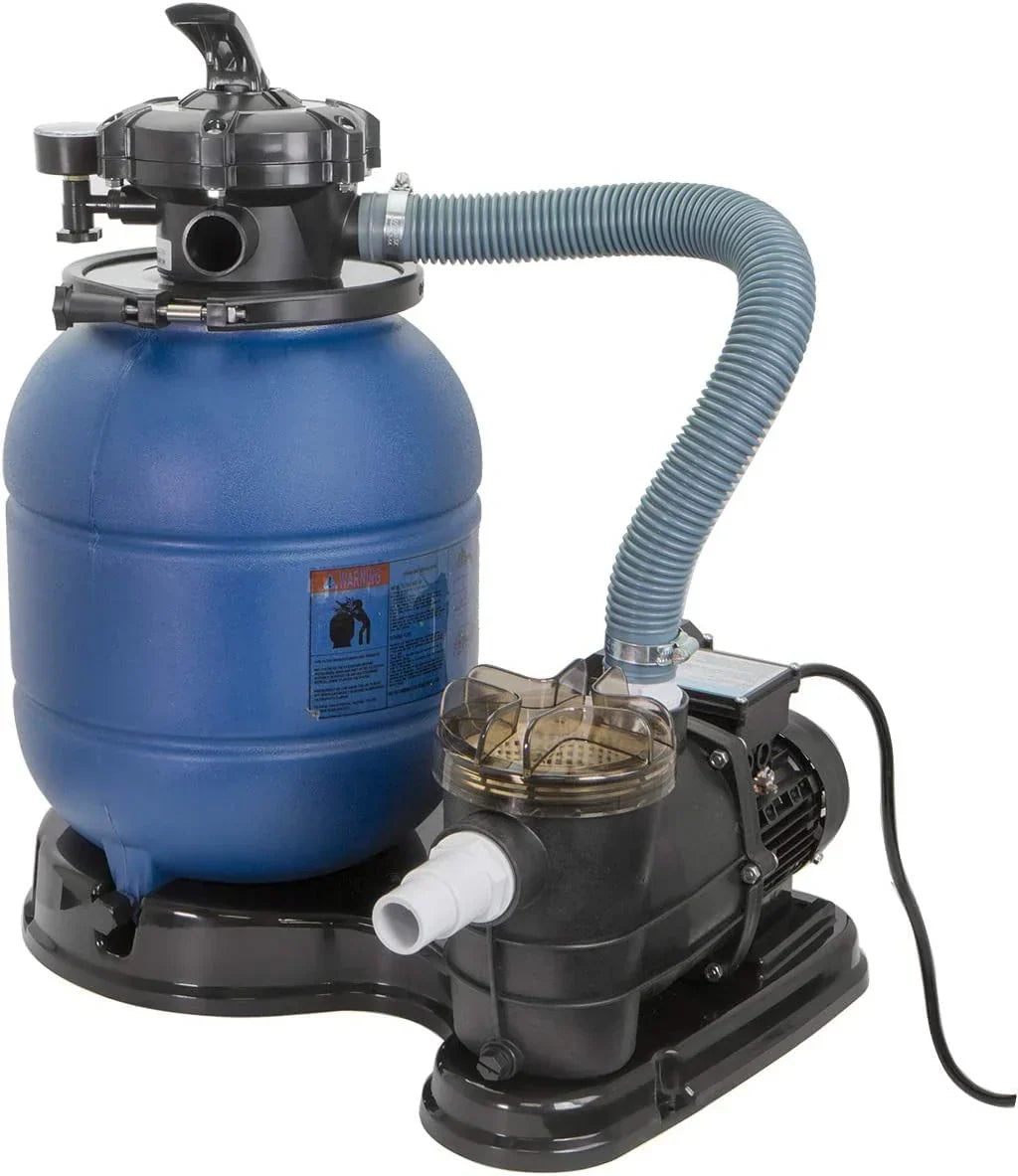 XtremepowerUS 13in Sand Filter Pool Pump 3/4HP