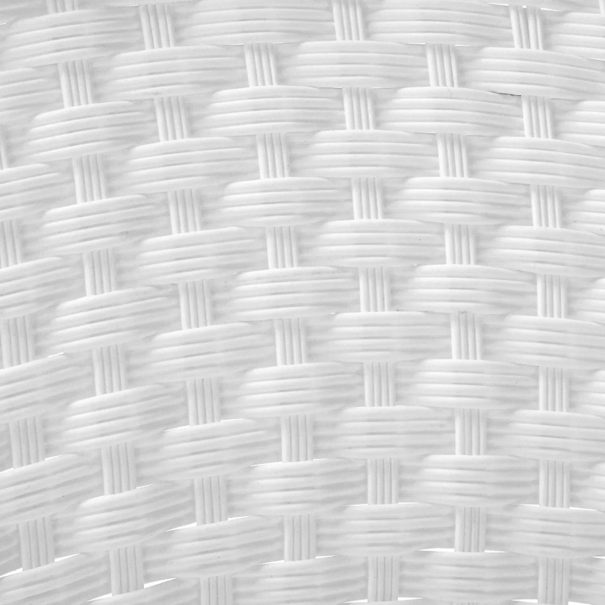 Jeco Resin Wicker Outdoor Patio Rocker Chair And End Table Set, 3-Piece, White