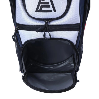 ASK ECHO Golf Cart Bag, 14-Compartment, Gray, Nylon - T-Lock