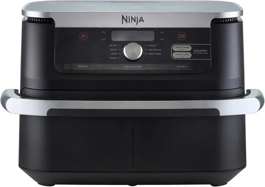 Ninja FlexDrawer Dual-Zone Air Fryer, 10.4L, 7 Cooking Functions, Non-Stick Interior, Black