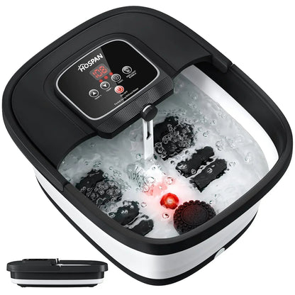 YOZIHAYL Collapsible Foot Spa With Heat, Bubbles, Red Light, Temperature Control And 8 Shiatsu Massage Rollers - 3.0