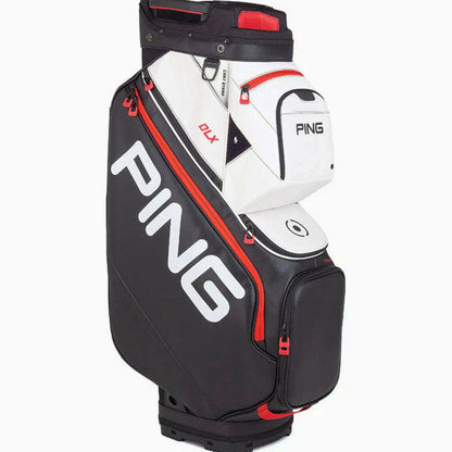 PING Cart Bag, White, 15-Way Top - DLX