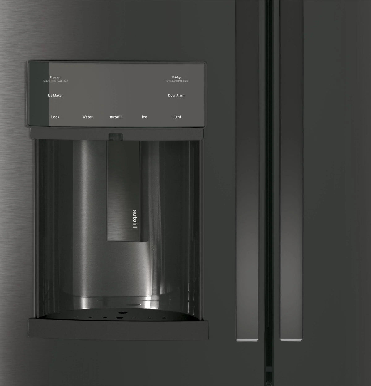 GE Appliances 36 Inch French Door Refrigerator, Black Stainless Steel - PFE28KBLTS