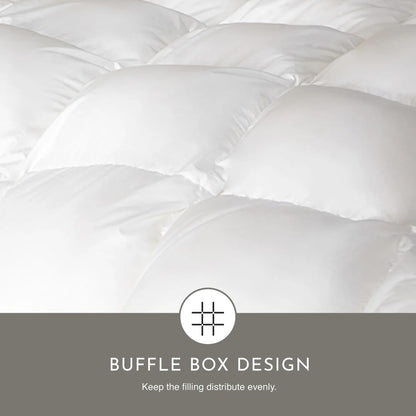 Highland Feather European White Duck Down Comforter, Full, Winter, 725 Fill Power - Tencel Organic Cotton Shell