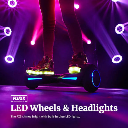 GOTRAX Hoverboard, 200W Motor, 6.5 inch LED Wheels, Blue - FX3