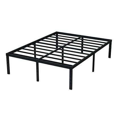 EMODA Queen 18 Inch Heavy Duty Metal Platform Bed Frame - No Box Spring Needed