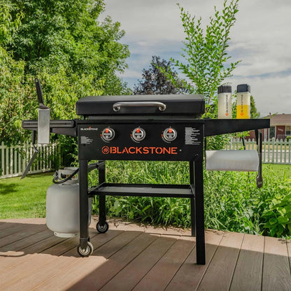 28-Inch XL 3-Burner Outdoor Griddle With Hood And Accessories