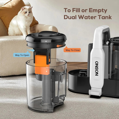 ONSON Portable Carpet Cleaner Machine, White, 450W, 11Kpa, 1.5L Clean Water Tank