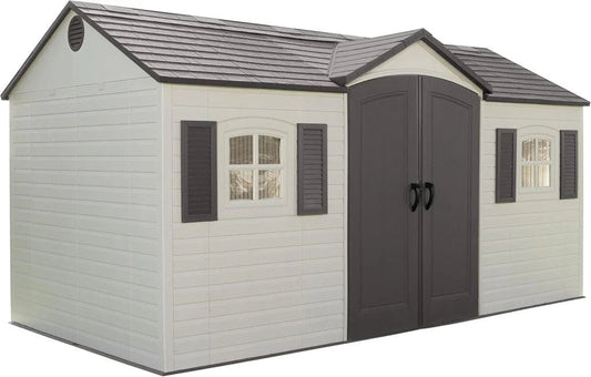 Outdoor Storage Shed, 8 x 15 Foot, Desert Sand - 6446