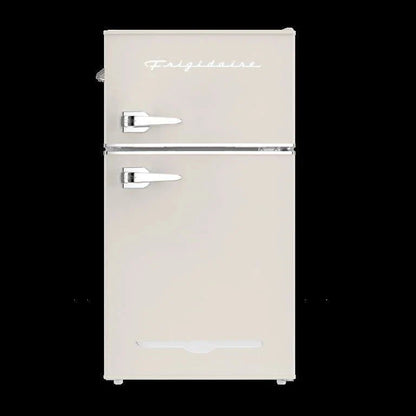 Frigidaire 3.1 Cu. Ft. 2-Door Retro Compact Refrigerator With Built-In Side Bottle Opener - Cream