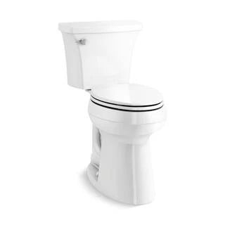 KOHLER Highline Arc Extra Tall Elongated Toilet 1.28 GPF White With Seat