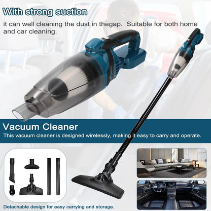 Pinnaco Cordless Car And Home Vacuum Cleaner 10KPa