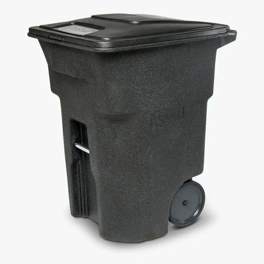 Toter 96 Gallon Trash Can With Smooth Wheels And Lid
