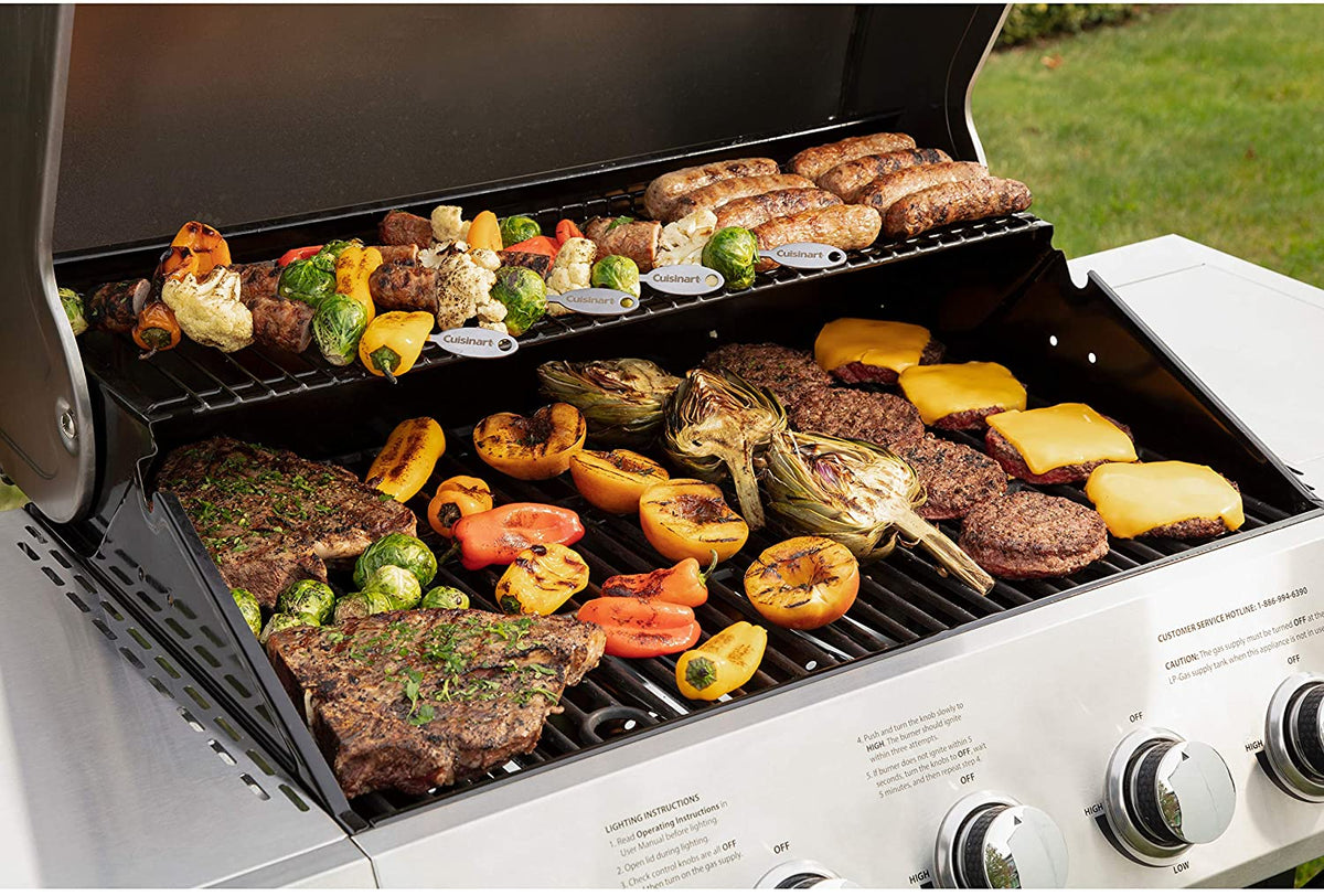 Cuisinart Five Burner Propane Gas Grill With Side Burner - CGG-8500