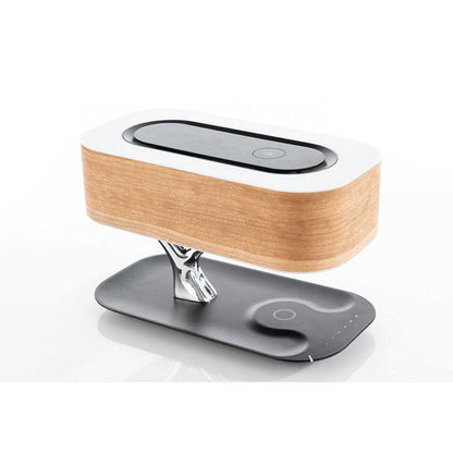 Sharper Image Bluetooth Speaker Lamp With Wireless Charging Pad - 206423