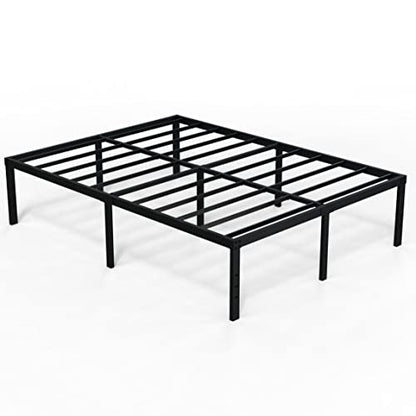 EMODA Queen 18 Inch Heavy Duty Metal Platform Bed Frame - No Box Spring Needed
