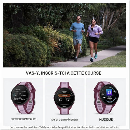Garmin GPS Running Smartwatch, 43 mm, Music - Forerunner 165 Music