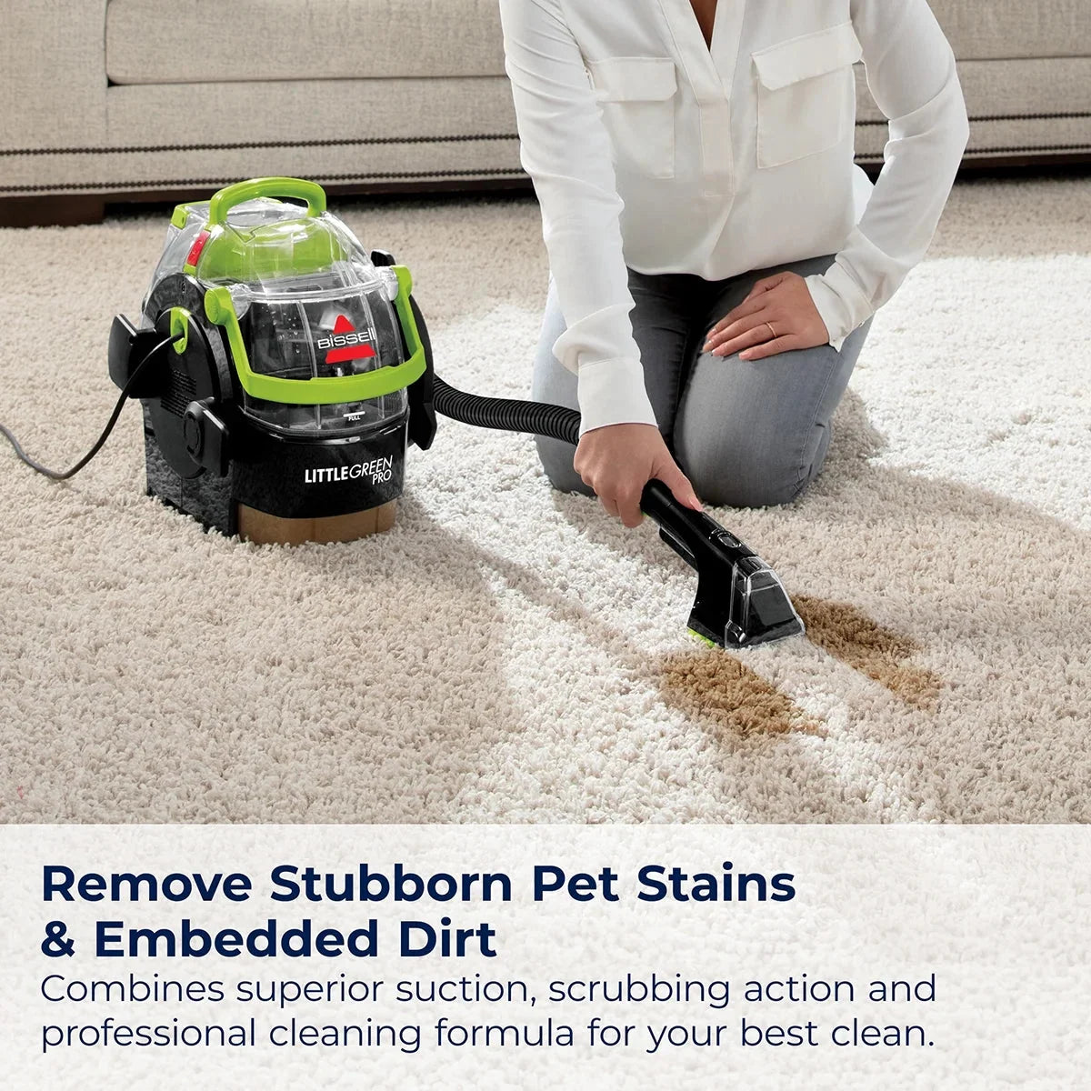 BISSELL Little Green Pro Portable Carpet Cleaner, 13-pound - 2505