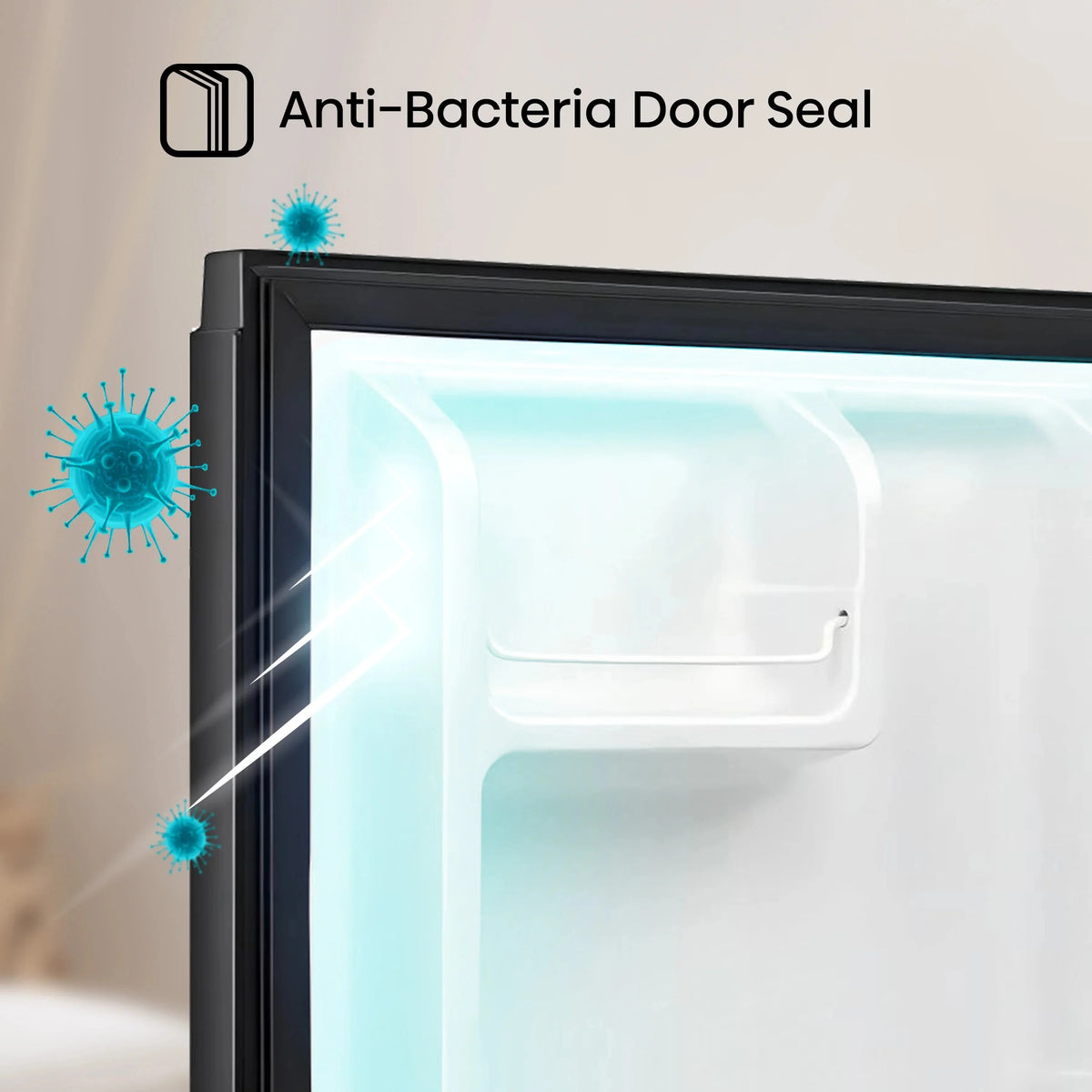 Hisense Single Door Mini Refrigerator, Black, 1.6 Cu Ft - WMS017M6XBE