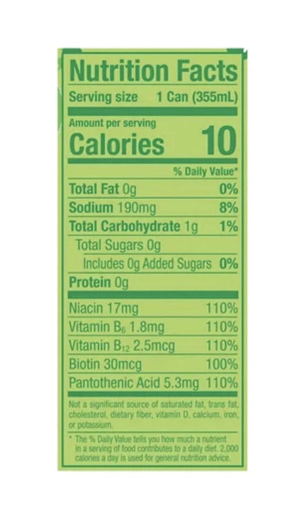 Energy Drink, Lime Slush Flavor, 12 Pack 12fl oz Cans, Sugar Free, Low Calories, 200mg Caffeine