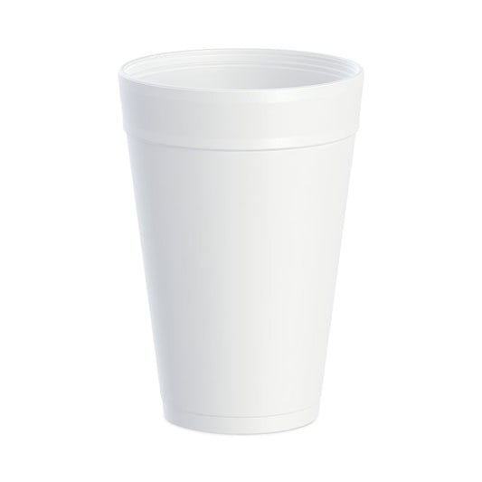 Dart Foam Drink Cups, 32 oz, White, 25/Bag, 20 Bags/Carton - DCC32TJ32