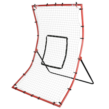 Baseball Rebounder And Pitchback Trainer Net, 65in W x 44in H, 1in Steel Frame