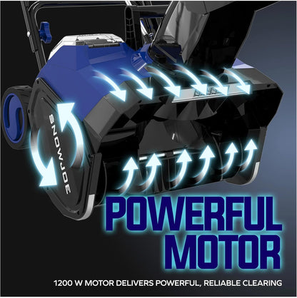 Snow Joe IONMAX 48V 18 Inch Cordless Electric Snow Blower With LED Light And Wheels - 24V-X2-SB18-GO