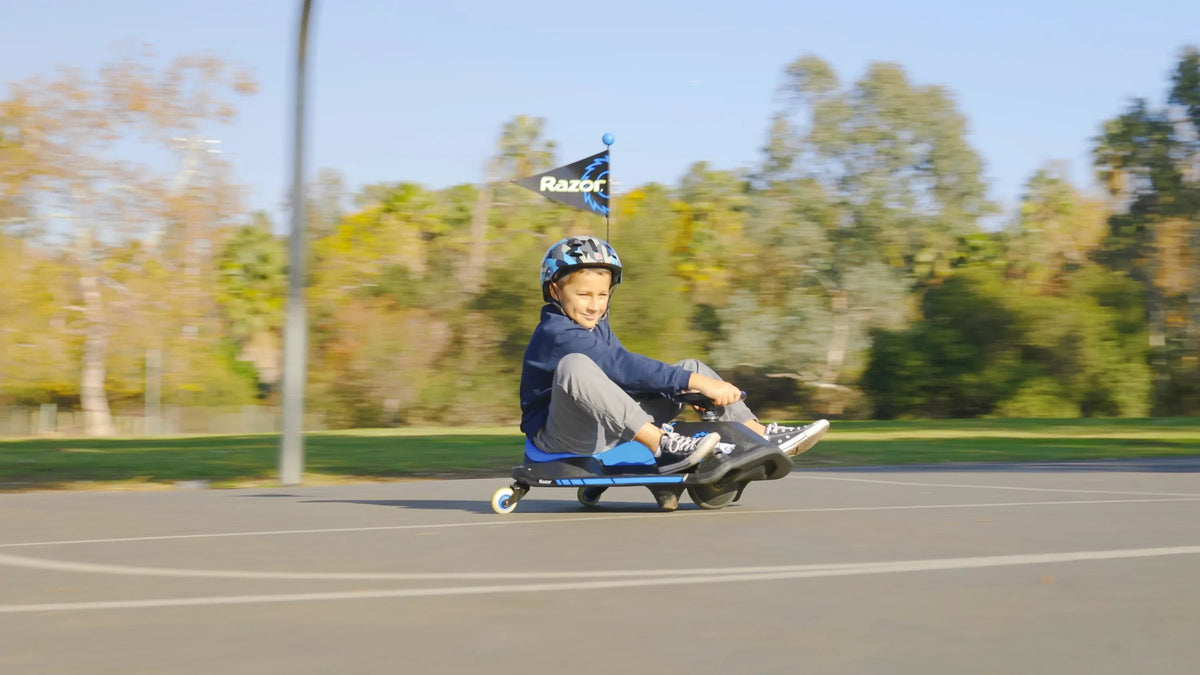 Razor Crazy Cart Shift 12V Electric Drifting Go Kart For Kids - High/Low Speed Switch