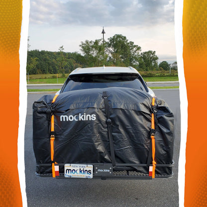 Mockins XL Trailer Hitch Cargo Carrier - 500 lbs, 60x24x6 in, 25 Cu. Ft. Bag