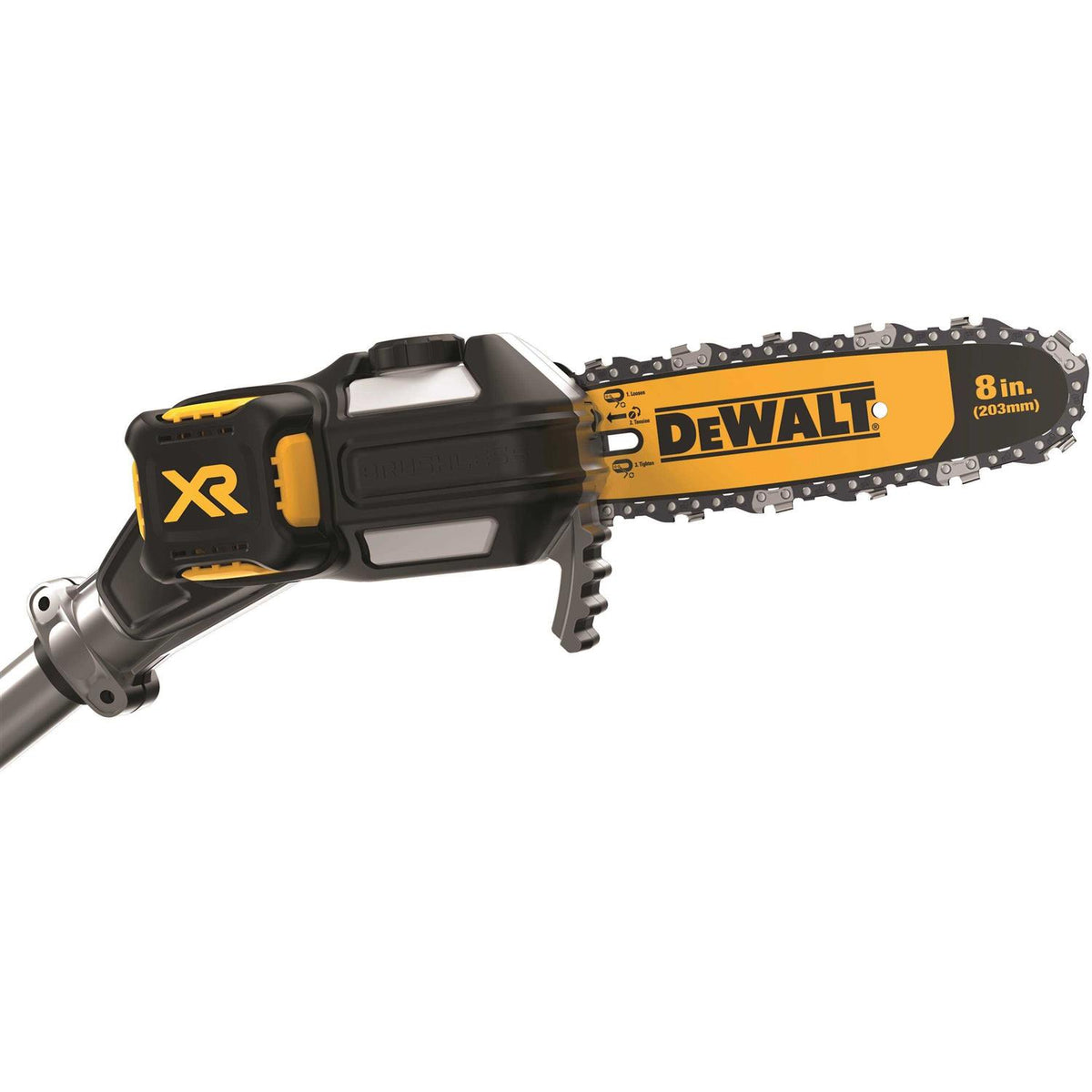 DEWALT 20V Max XR Brushless Cordless Pole Saw - 8 in Bar And Chain