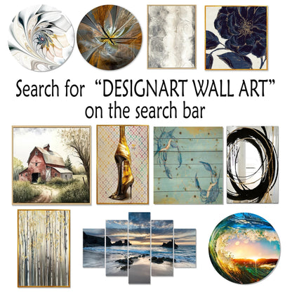 White Botanical Collage Metal Wall Art - Abstract Floral