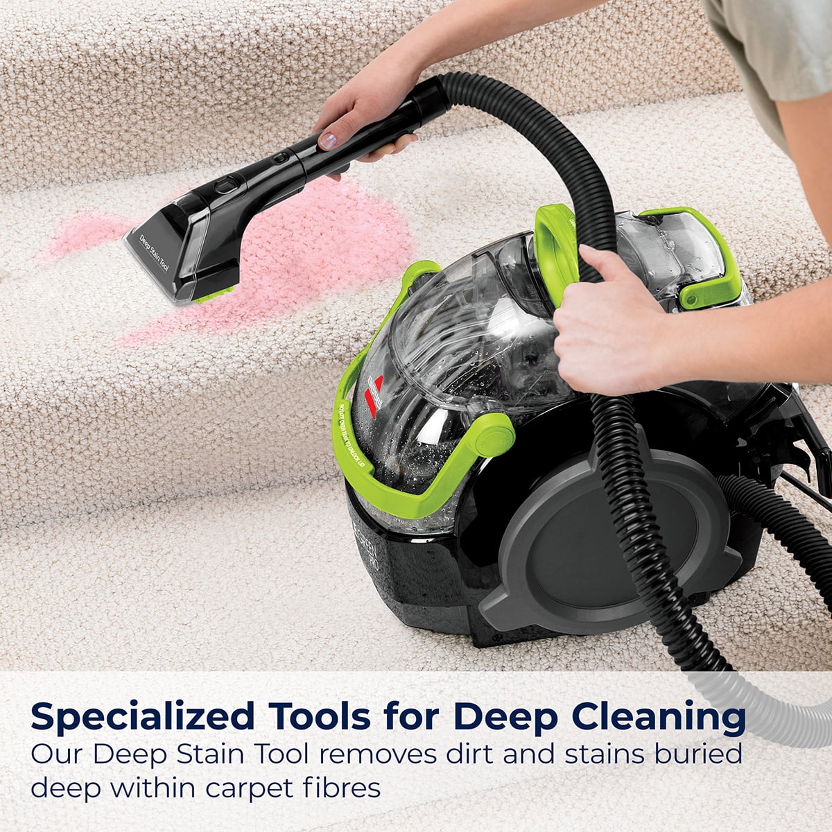 BISSELL Little Green Pro Portable Carpet Cleaner, 13-pound - 2505