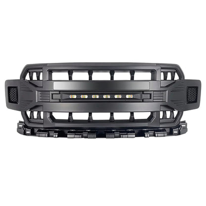 AMERICAN MODIFIED Armor Grille Compatible With 2018-2020 Ford F150 - Matte Black