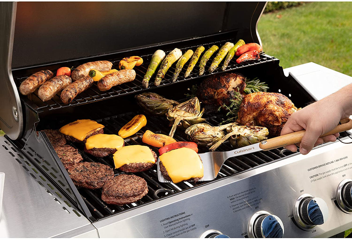 Cuisinart Five Burner Propane Gas Grill With Side Burner - CGG-8500