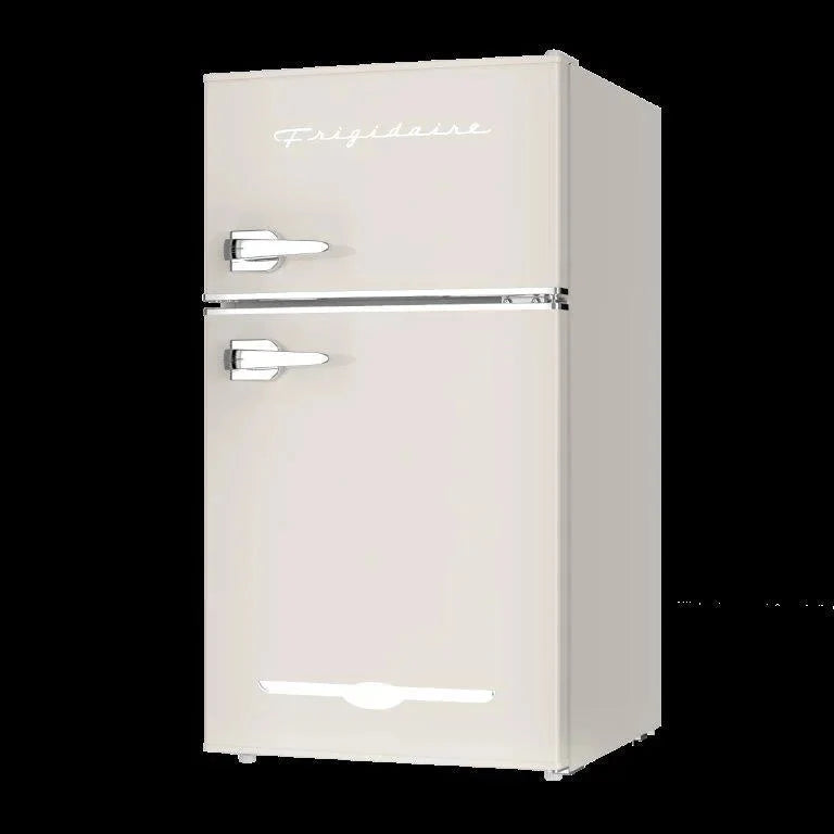 Frigidaire 3.1 Cu. Ft. 2-Door Retro Compact Refrigerator With Built-In Side Bottle Opener - Cream
