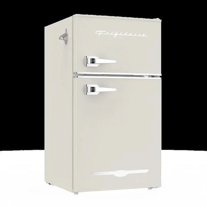 Frigidaire 3.1 Cu. Ft. 2-Door Retro Compact Refrigerator With Built-In Side Bottle Opener - Cream