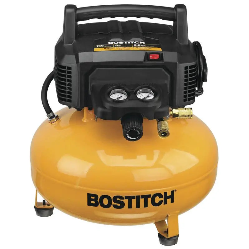 Bostitch 6-Gallon 150 PSI Portable Electric Air Compressor Dual-Tool Combo Kit