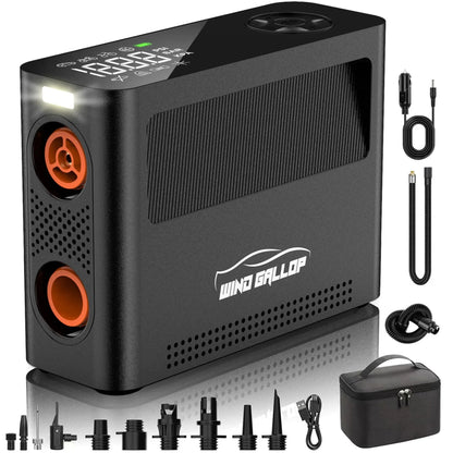 Portable Tire Inflator And Electric Paddle Board Pump, 150 PSI, 9 Pump Modes