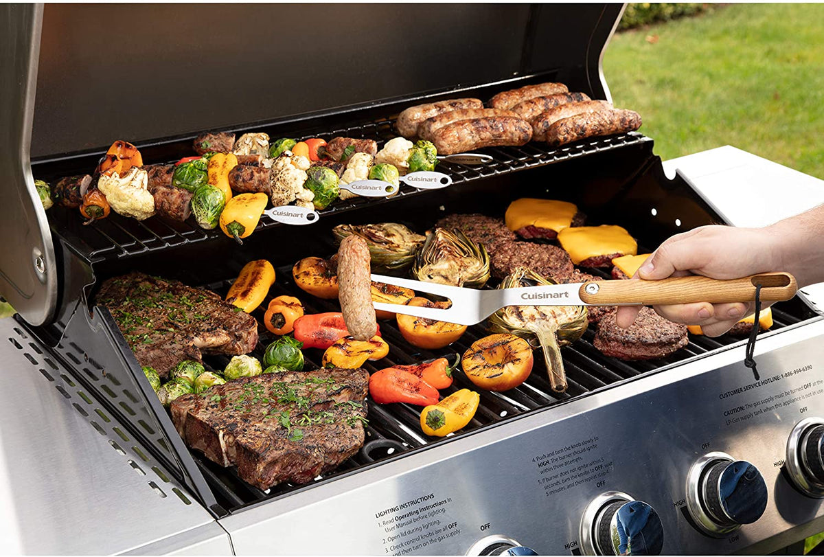 Cuisinart Five Burner Propane Gas Grill With Side Burner - CGG-8500