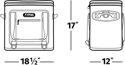 RTIC Soft Cooler 40 Insulated Bag, 40 Can - B07576RFLW