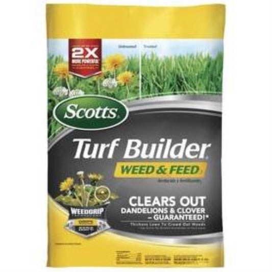 Scotts Turf Builder Weed & Feed Lawn Fertilizer With Weed Killer, 14.54 Lb, 5000 Sq Ft, 28-0-3
