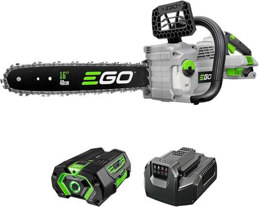 EGO POWER+ 16 Inch 56V Battery Powered Chainsaw With 4.0Ah Battery And Charger - CS1613