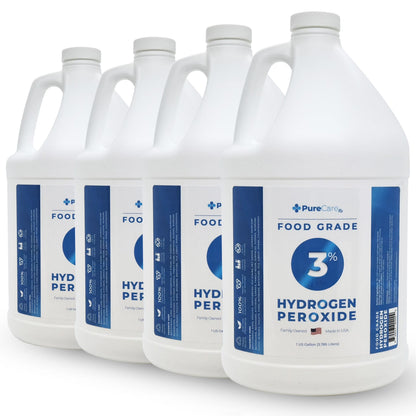 PureChemPros Food Grade Hydrogen Peroxide 3% - 4 Gallons