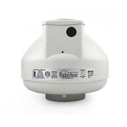 RadonAway Radon Mitigation Fan With 3 Inch PVC Install Kit - RP145